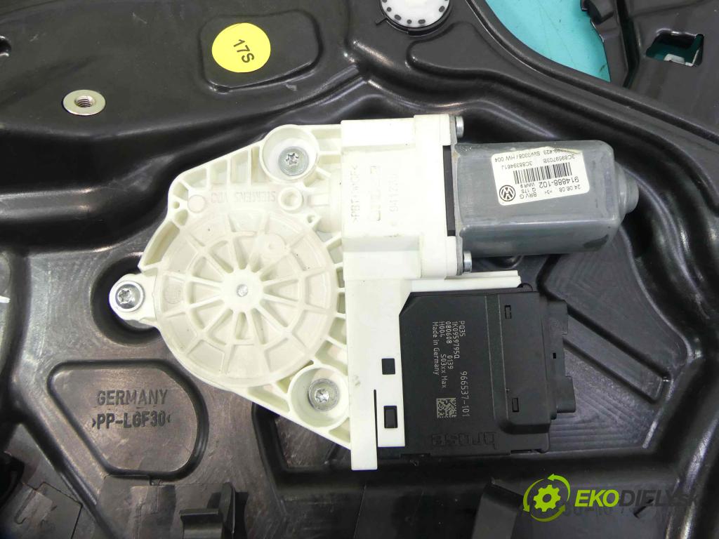 Vw Passat CC 2008-2016 2.0 tdi 140 HP manual 103 kW 1968 cm3 4- mechanizmus okná zadné ľavý 1K0959795Q