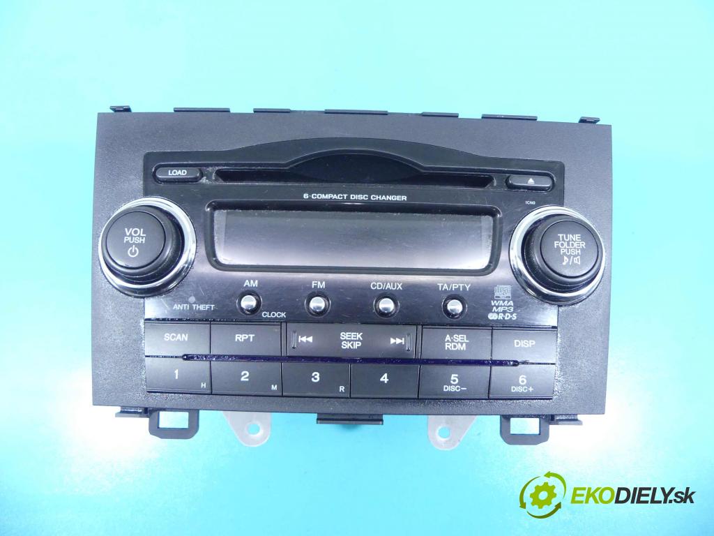 Honda CR-V III 2006-2011 2.0 16v 150 HP automatic 110 kW 1997 cm3 5- Radio továreň: 39100-SWA-G202-M1