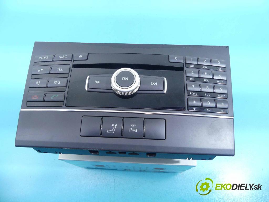 Mercedes E W212 2009-2016 2,2.0 cdi 170 HP automatic 125 kW 2143 cm3 4- Radio továreň: A2129069900