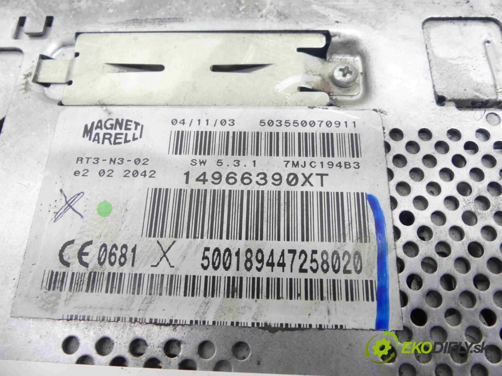 Lancia Phedra 2002-2010 2.0 16v 136 HP manual 100 kW 1997 cm3 5- Radio továreň: 14966390XT