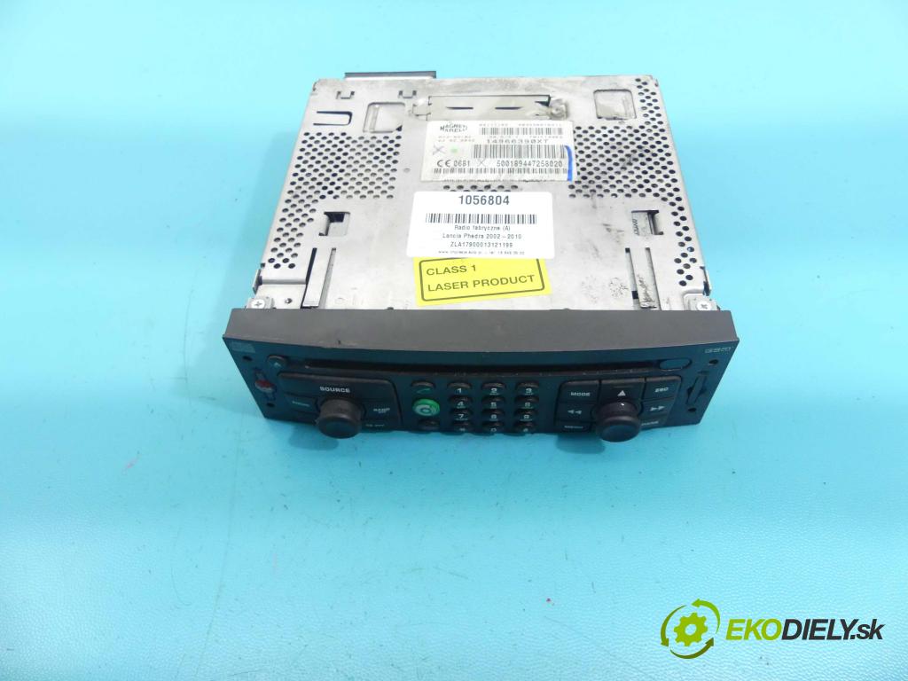 Lancia Phedra 2002-2010 2.0 16v 136 HP manual 100 kW 1997 cm3 5- Radio továreň: 14966390XT