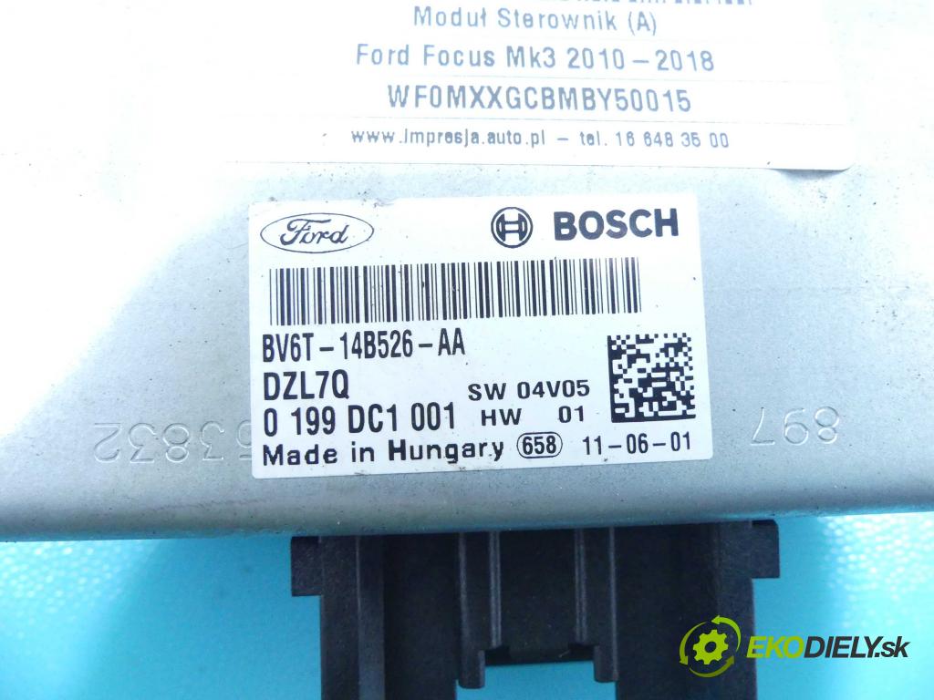 Ford Focus Mk3 2010-2018 1.6 tdci 95 HP manual 70 kW 1560 cm3 4- modul riadiaca jednotka BV6T-14B526-AA (Ostatné)