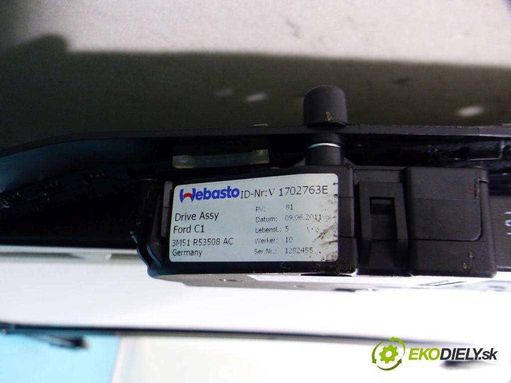 Ford Focus Mk3 2010-2018 1.6 tdci 95 HP manual 70 kW 1560 cm3 4- Střešní okno: 3M51-R53508-AC (Sklá karosérie)