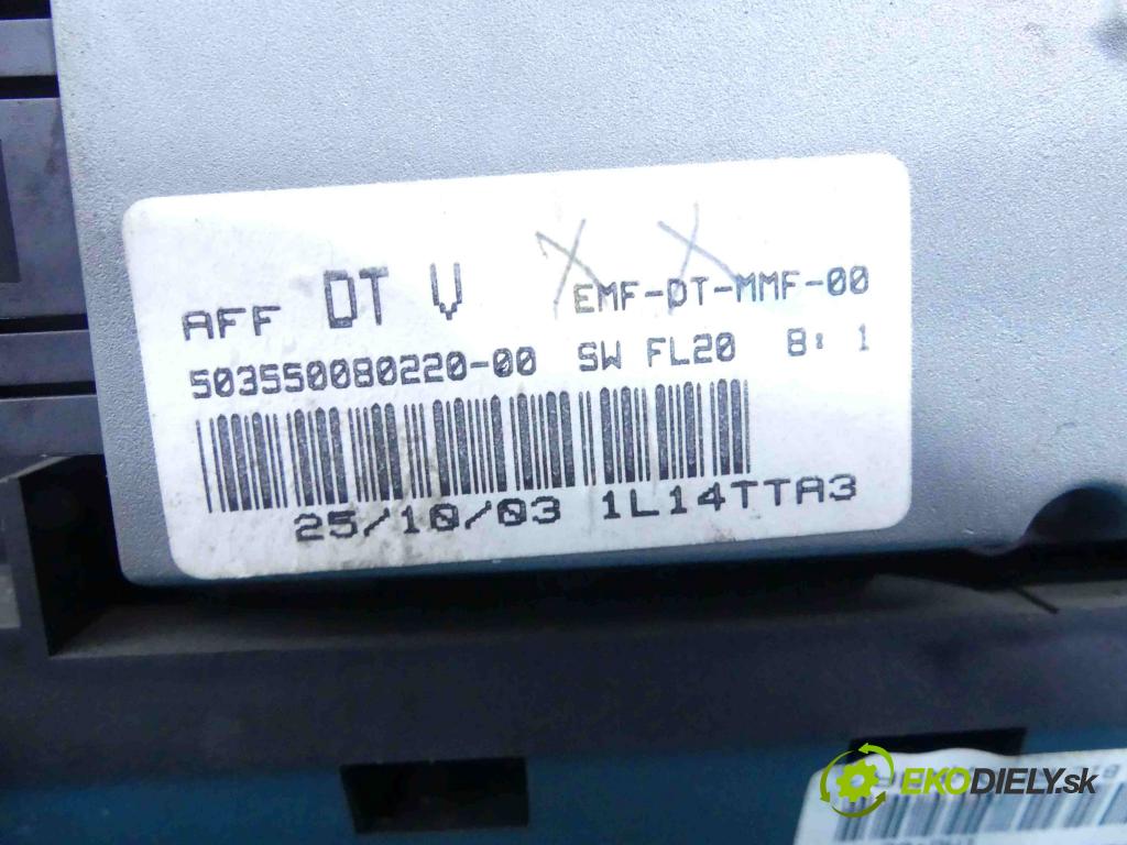 Lancia Phedra 2002-2010 2.0 16v 136 HP manual 100 kW 1997 cm3 5- prístrojovka/ budíky 1496283080 (Prístrojové dosky, displeje)