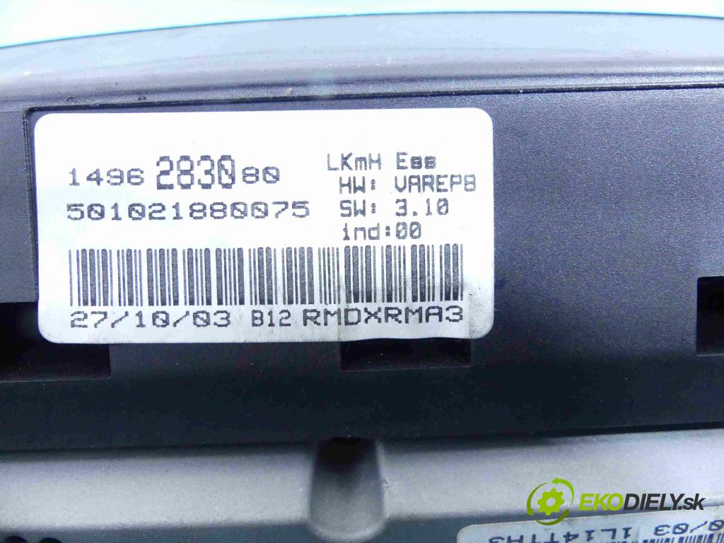 Lancia Phedra 2002-2010 2.0 16v 136 HP manual 100 kW 1997 cm3 5- prístrojovka/ budíky 1496283080 (Prístrojové dosky, displeje)