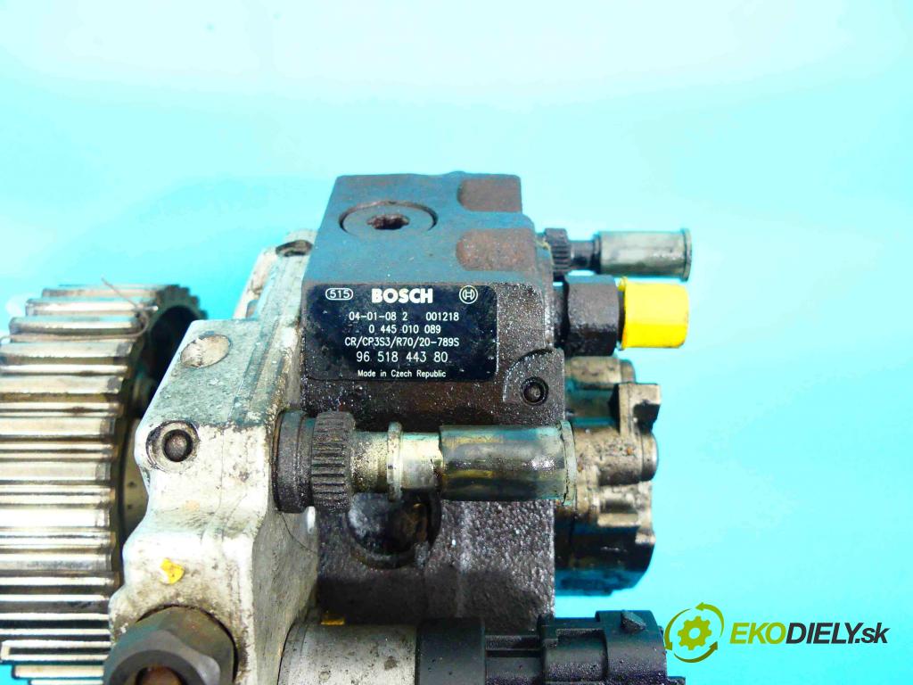 Mazda 3 I BK 2003-2009 1.6 citd 109 HP manual 80 kW 1560 cm3 5- čerpadlo vstrekovacia 0445010089 (Vstrekovacie čerpadlá)
