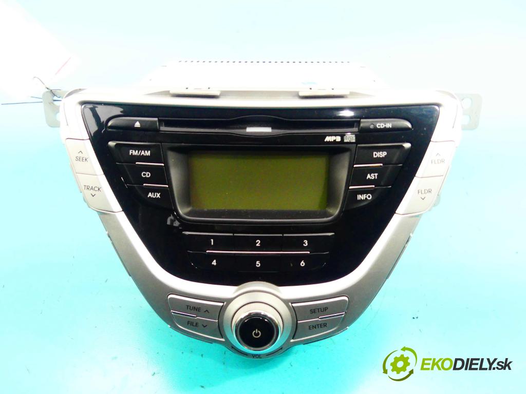 Hyundai Elantra V 2010-2016 1.6 GDI 132  HP manual 97 kW 1591 cm3 4- Radio továreň: 96170-3X600