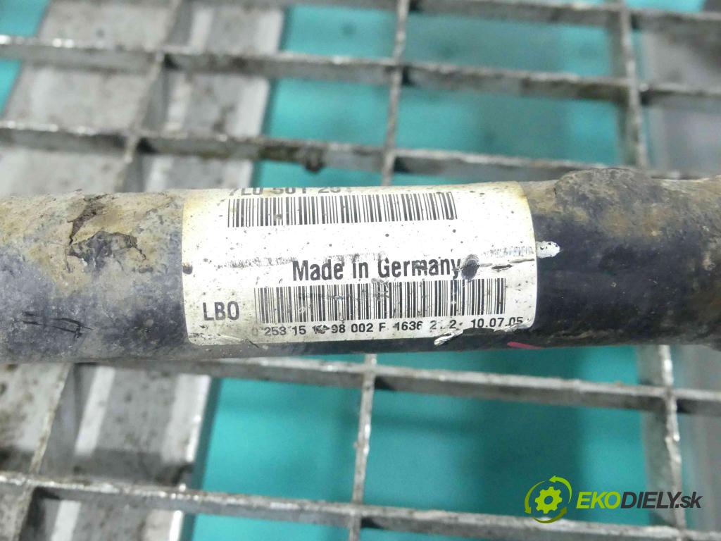 Vw Touareg 2002-2010 3.0 tdi V6 224hp automatic 165 kW 2967 cm3 5- poloos pravé 7L0501201 (Poloosy)