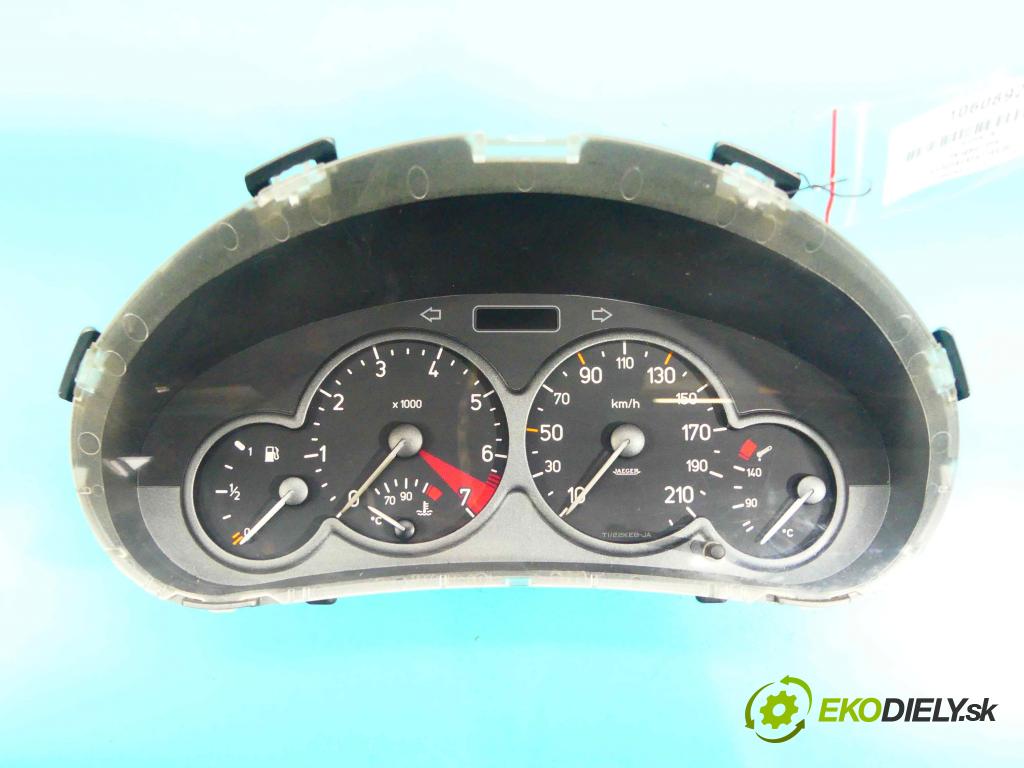 Peugeot 206 1.4 75 HP manual 55 kW 1360 cm3 3- prístrojovka/ budíky 9641574580 (Prístrojové dosky, displeje)