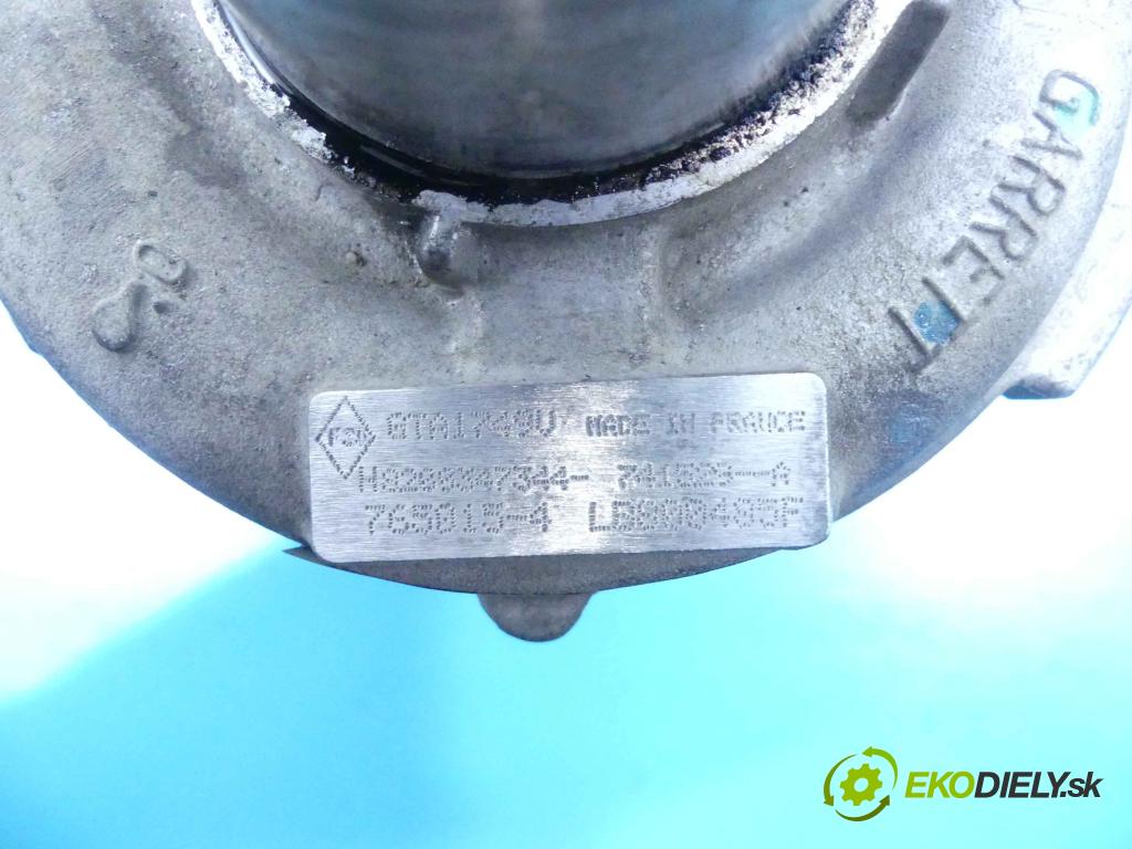 Renault Laguna III 2007-2015 2.0 dci 131 HP manual 96 kW 1995 cm3 5- turbodúchadlo, turbo 765015-4 (Turbodúchadlá (kompletné))