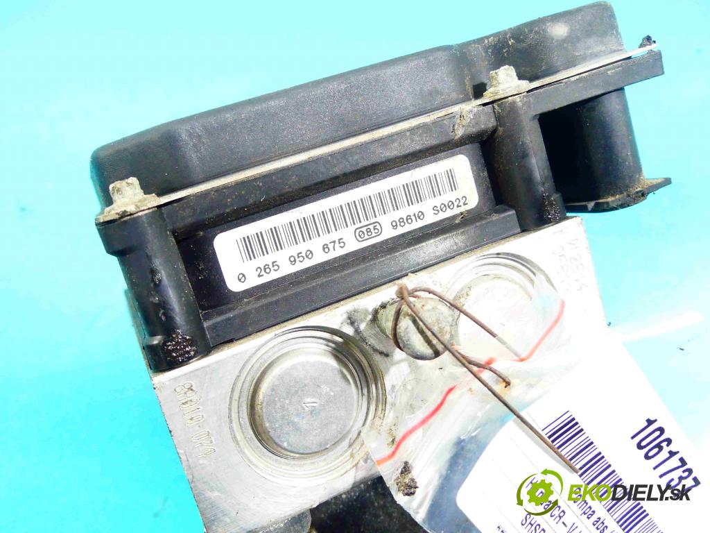 Honda CR-V III 2006-2011 2.0 16v 150 HP automatic 110 kW 1997 cm3 5- čerpadlo abs 0265950675 (Pumpy ABS)