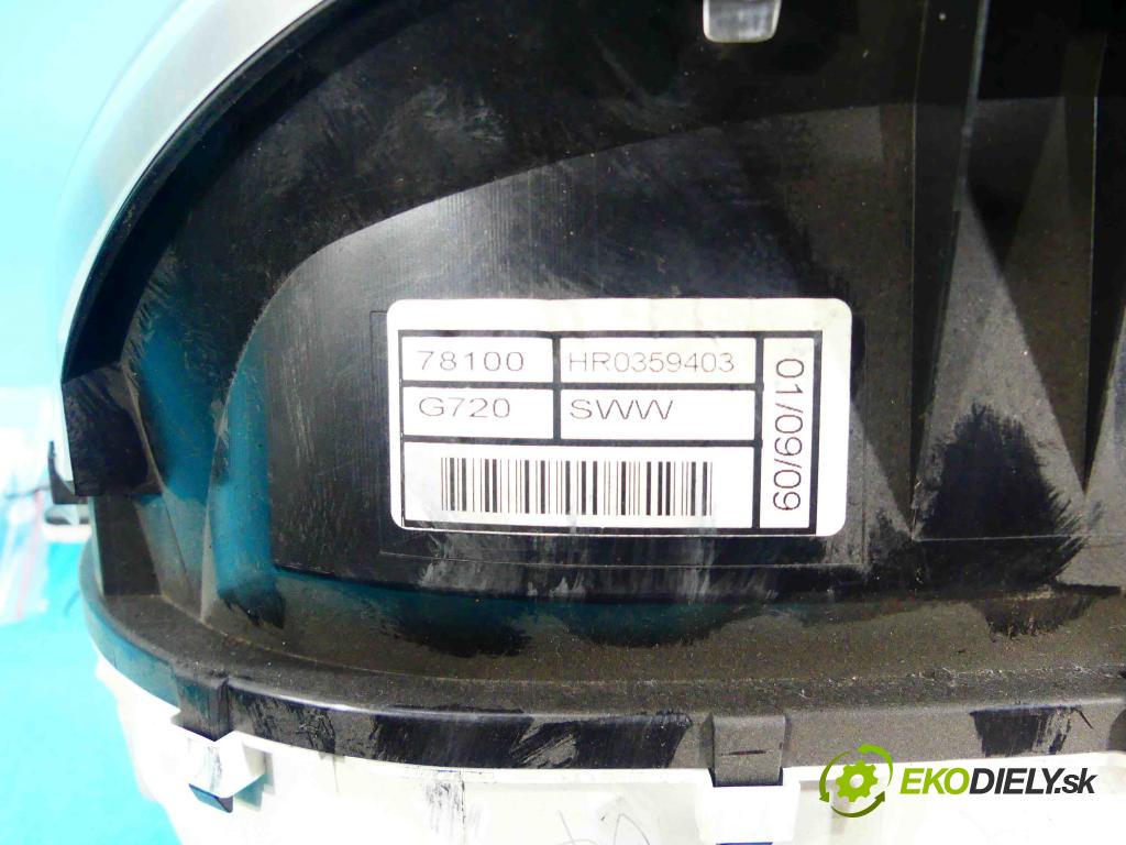 Honda CR-V III 2006-2011 2.0 16v 150 HP automatic 110 kW 1997 cm3 5- prístrojovka/ budíky 78100 (Prístrojové dosky, displeje)
