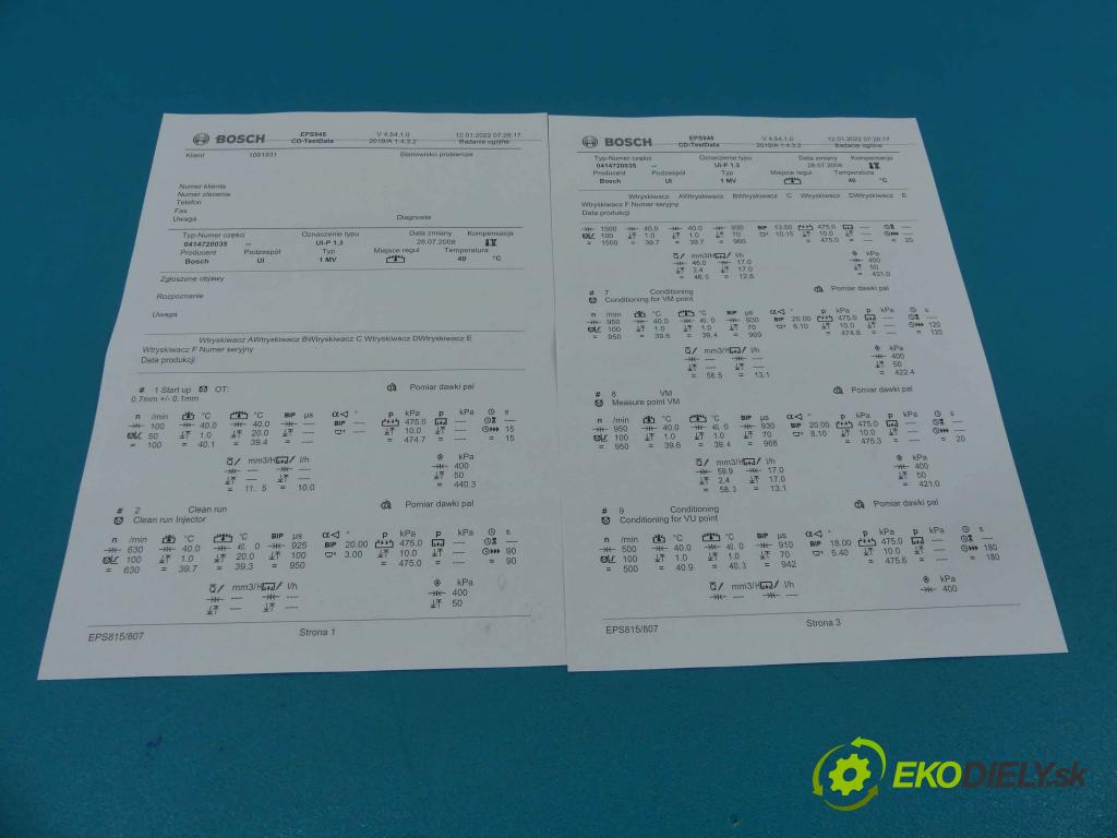 Vw Polo IV 9N 2001-2009 1.4 tdi 75 HP manual 55 kW 1422 cm3 5- vstrekovacie čerpadlo 0414720035 (Vstrekovače)