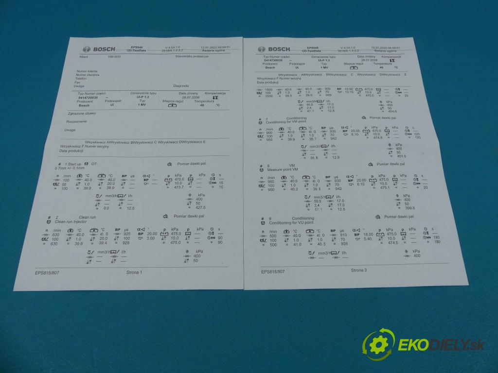 Vw Polo IV 9N 2001-2009 1.4 tdi 75 HP manual 55 kW 1422 cm3 5- vstrekovacie čerpadlo 0414720035 (Vstrekovače)