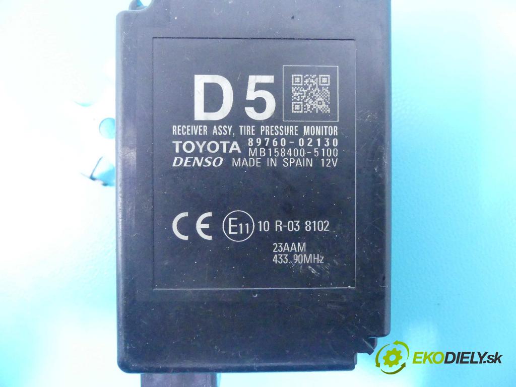 Toyota Auris II 2012-2018 1.6 16v 132  HP manual 97 kW 1598 cm3 5- modul riadiaca jednotka 89760-02130 (Ostatné)