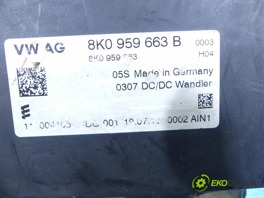 Seat Ibiza IV 6J 2008-2017 1.2 tdi 75 HP manual 55 kW 1199 cm3 5- modul riadiaca jednotka 8K0959663B (Ostatné)