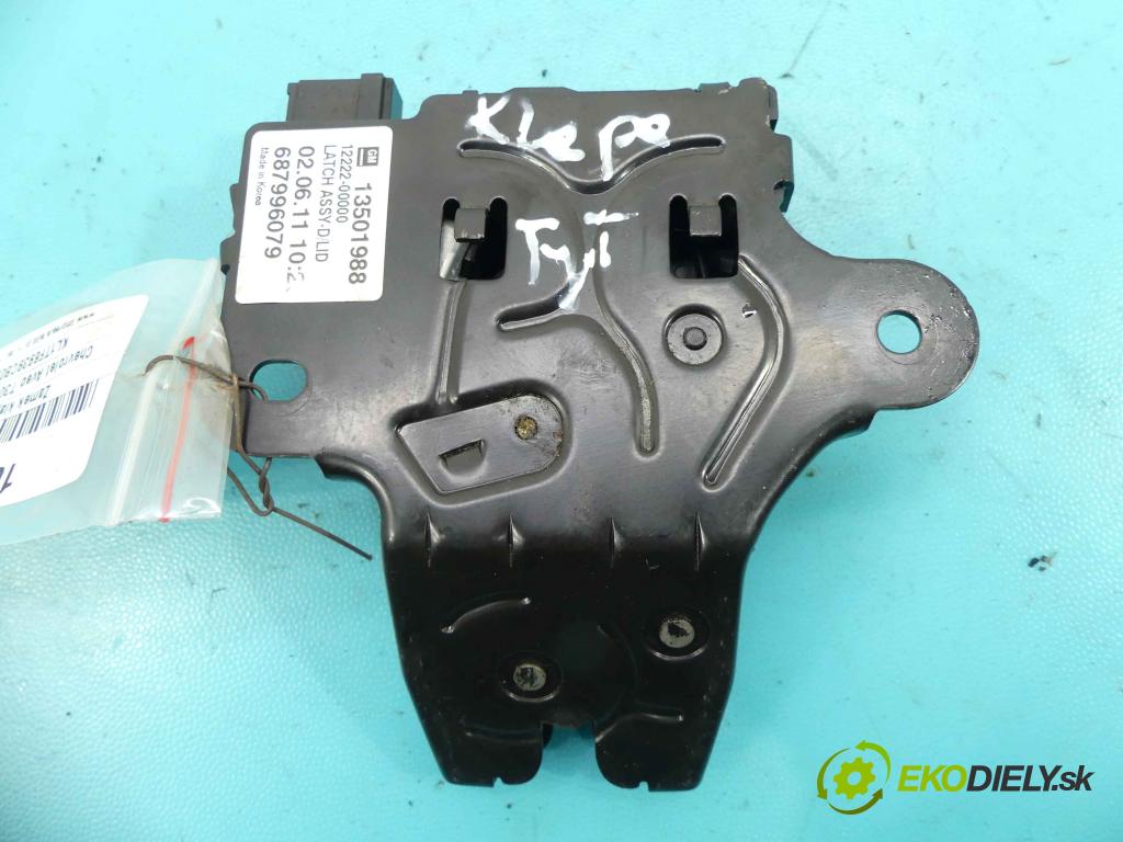 Chevrolet Aveo T300 2011-2014 1.2 16v 86 hp manual 63 kW 1229 cm3 4- zámek kufrových dveří zadní 687996079