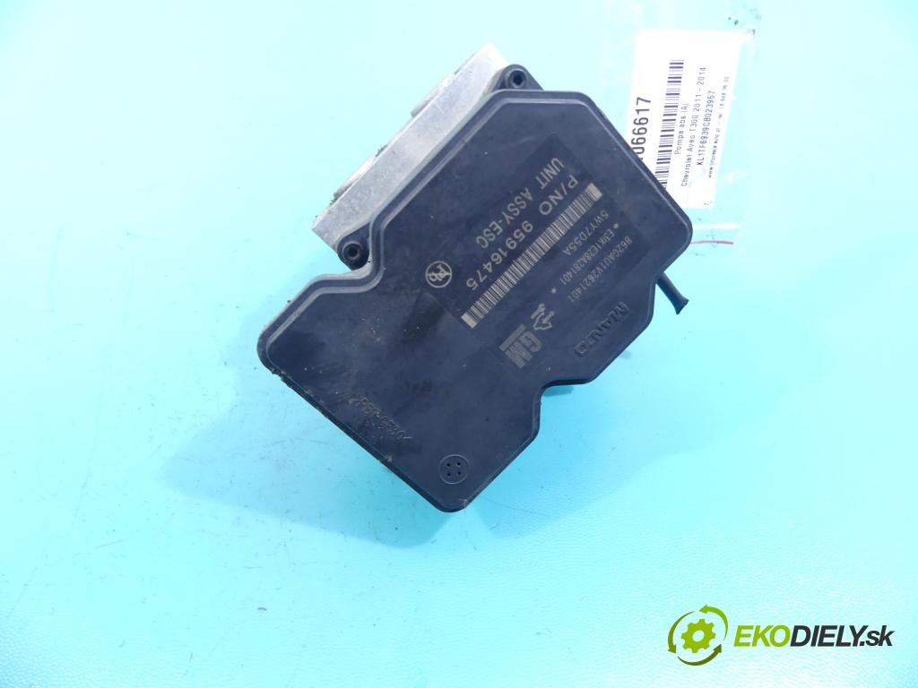 Chevrolet Aveo T300 2011-2014 1.2 16v 86 HP manual 63 kW 1229 cm3 4- čerpadlo abs 95916475 (Pumpy ABS)