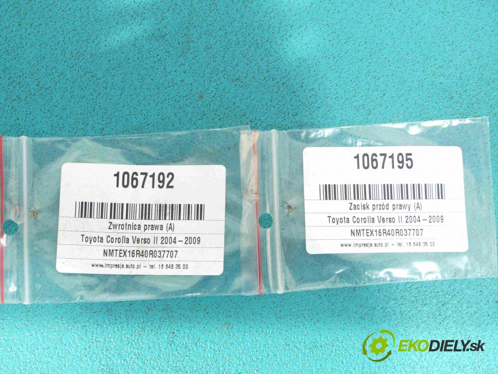 Toyota Corolla Verso II 2004-2009 2.0 D4D 116 HP manual 85 kW 1995 cm3 5- náboj pravé  (Náboje)