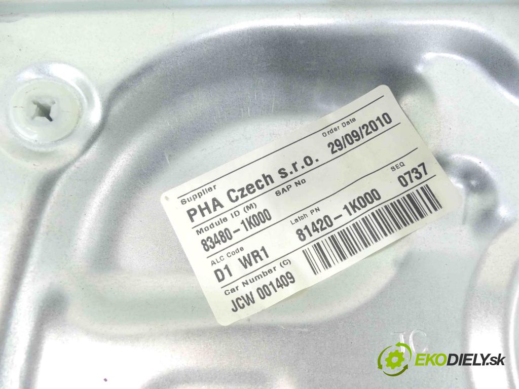 Hyundai ix20 2010-2019 1.4 16v 90 hp manual 66,2 kW 1396 cm3 5- mechanismus stahování zadní pravý 83480-1K000