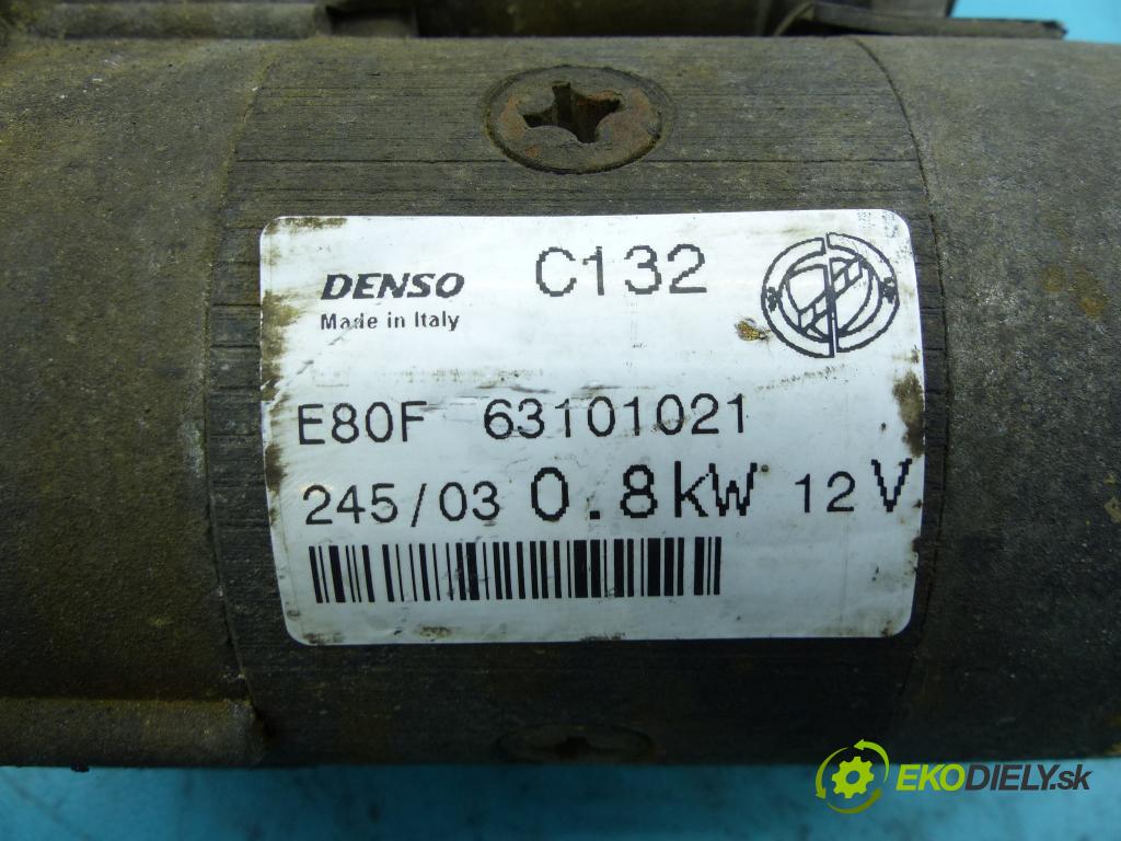 Fiat Panda II 2003-2012 1.1 54 HP manual 40 kW 1108 cm3 5- štartér 63101021 (Štartéry)