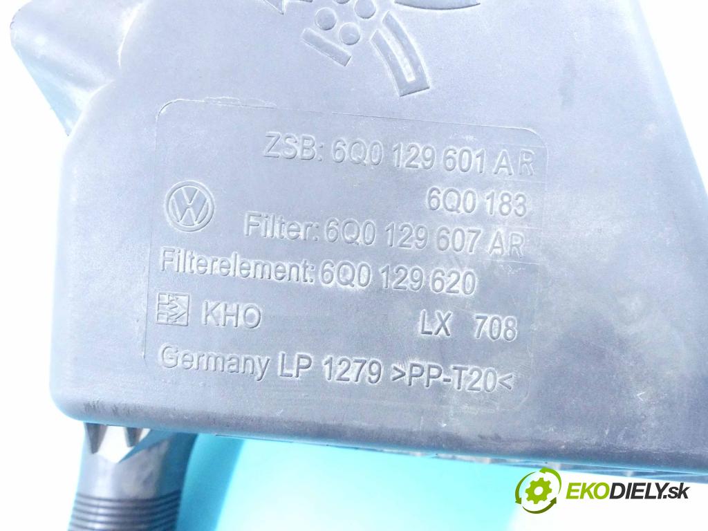 Skoda Roomster 1.9 tdi 105 hp manual 77 kW 1896 cm3 5- obal filtra vzduchu 6Q0129601AR (Kryty filtrů)