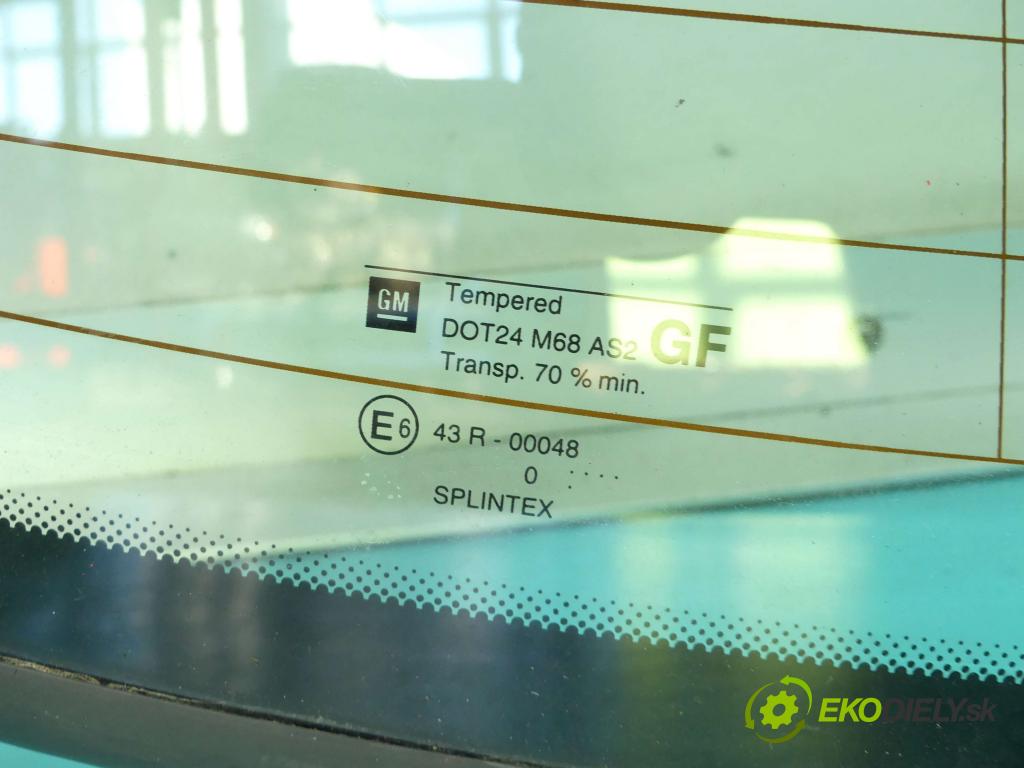 Opel Vectra B 1995-2002 1.8 16v 125 hp manual 92 kW 1796 cm3 4- sklo zadní  (Okna zadní)