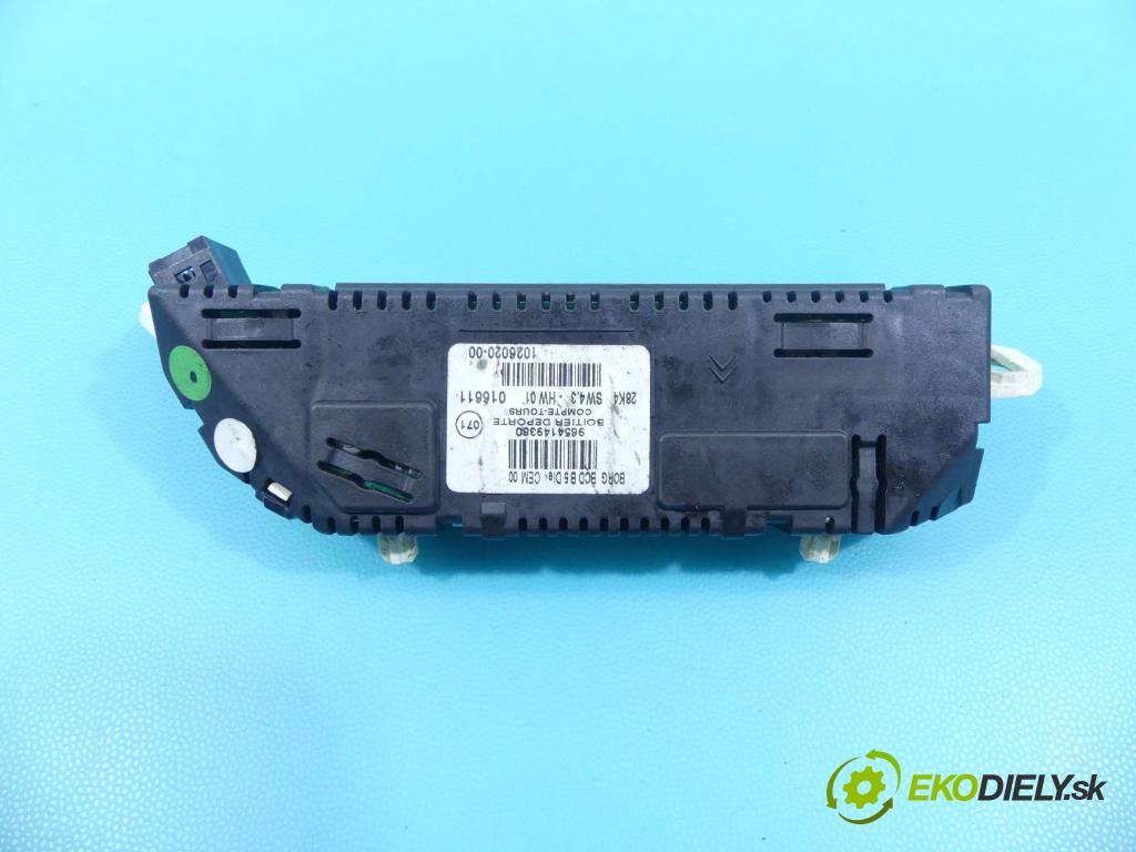 Citroen C4 2004-2011 2.0 hdi 136 HP manual 100 kW 1997 cm3 5- Zobrazit: 9654149380 (Prístrojové dosky, displeje)