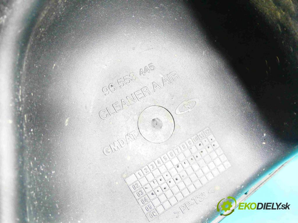 Chevrolet Lacetti 1.4 16v 94 hp manual 69,5 kW 1399 cm3 5- obal filtra vzduchu 96553445 (Kryty filtrů)