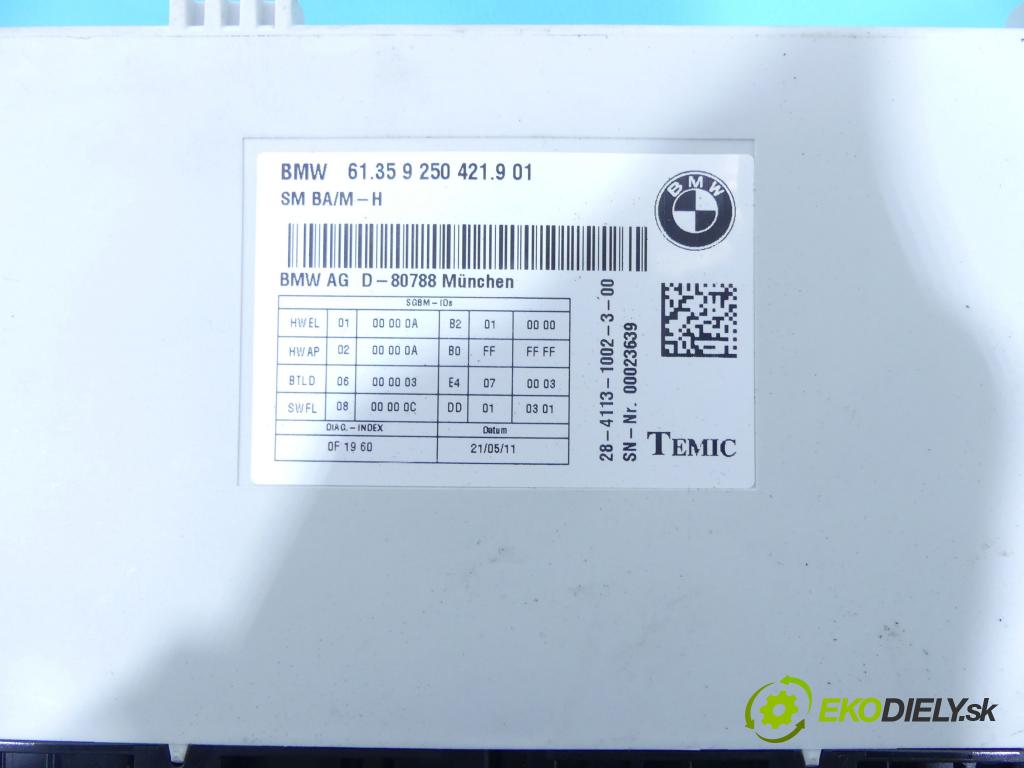Bmw X3 F25 2010-2017 3.0 258 HP automatic 190 kW 2996 cm3 5- modul riadiaca jednotka 61.35 9250421.901 (Ostatné)