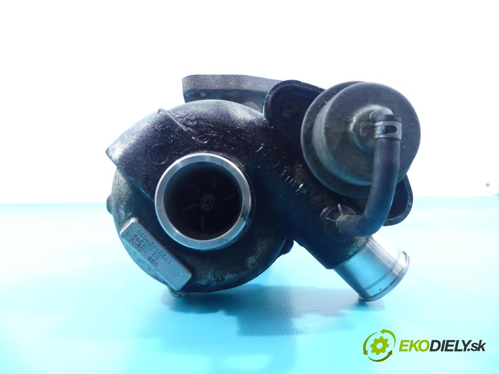 Toyota Corolla E11 1997-2002 2.0 D4D 90 HP manual 66 kW 1995 cm3 3- turbodúchadlo, turbo 17201-27020 (Turbodúchadlá (kompletné))