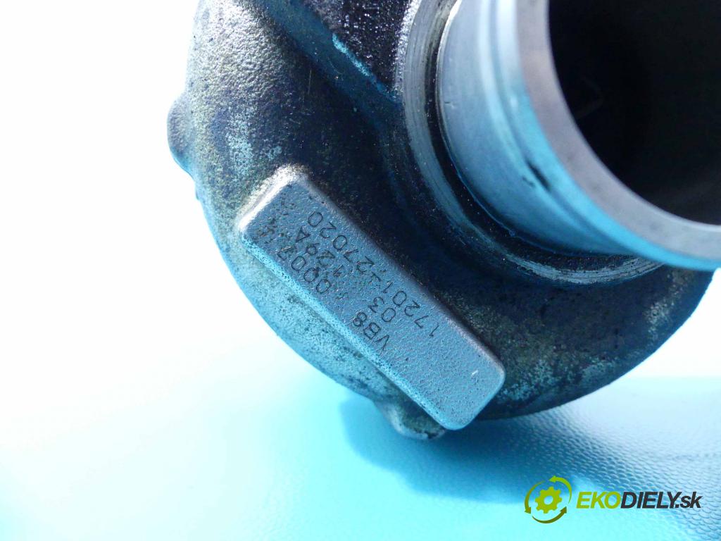 Toyota Corolla E11 1997-2002 2.0 D4D 90 HP manual 66 kW 1995 cm3 3- turbodúchadlo, turbo 17201-27020 (Turbodúchadlá (kompletné))