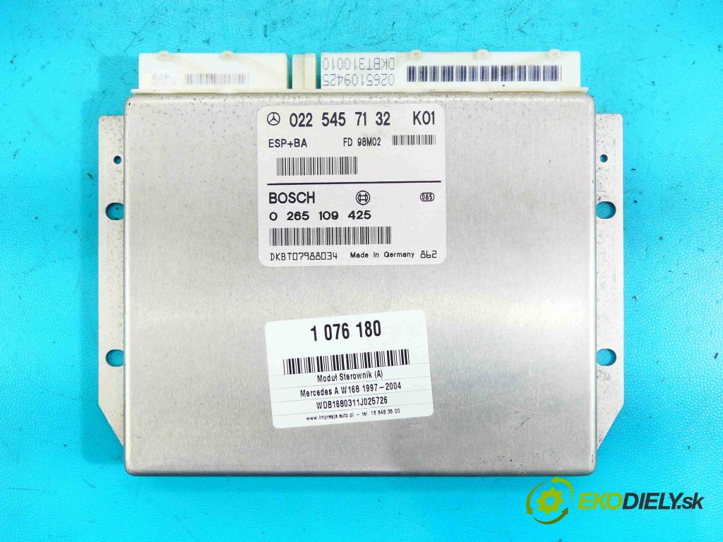 Mercedes A W168 1997-2004 1.4 82 HP manual 60 kW 1397 cm3 5- modul riadiaca jednotka 0225457132 (Ostatné)