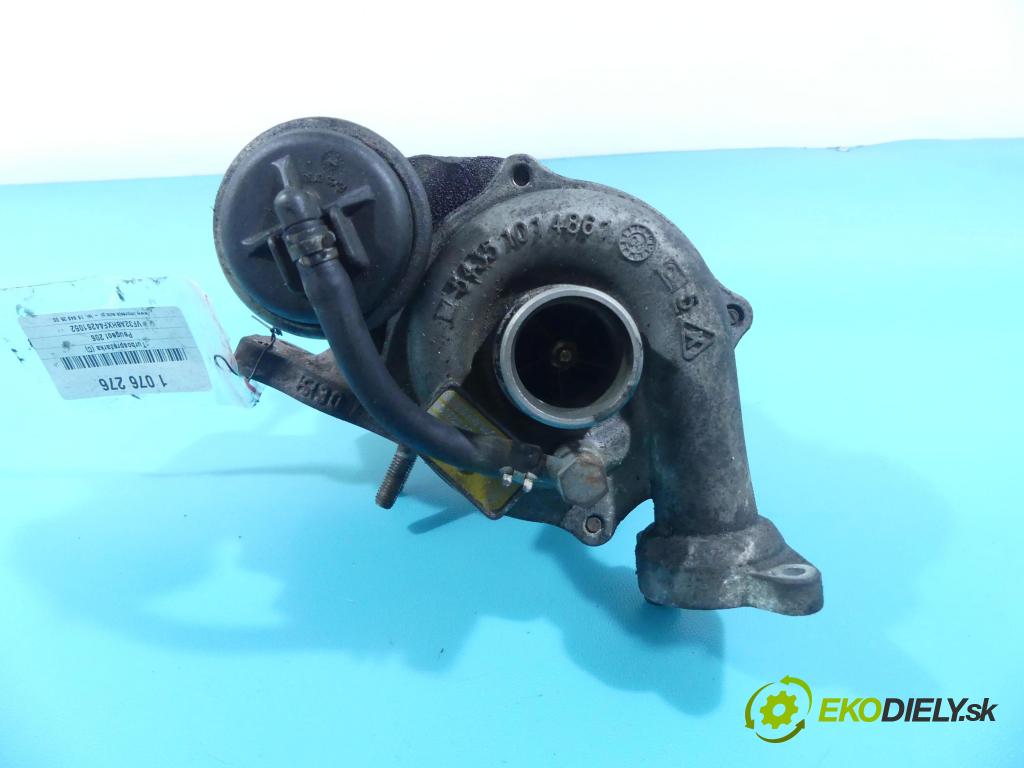 Peugeot 206 1.4 hdi 68 HP manual 50 kW 1398 cm3 5- turbodúchadlo, turbo 5435-971-0009 (Turbodúchadlá (kompletné))