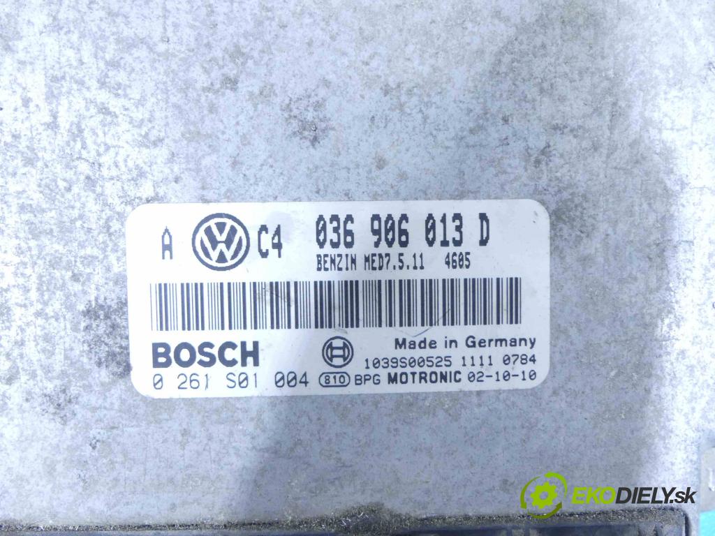 Vw Golf IV 1997-2003 1.6 FSI 110 hp manual 81 kW 1598 cm3 3- jednotka řídící 036906013D