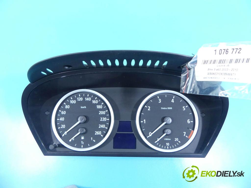Bmw 5 e60 2003-2010 2.5 R6 177 HP automatic 130 kW 2497 cm3 4- prístrojovka/ budíky 6974568 (Prístrojové dosky, displeje)