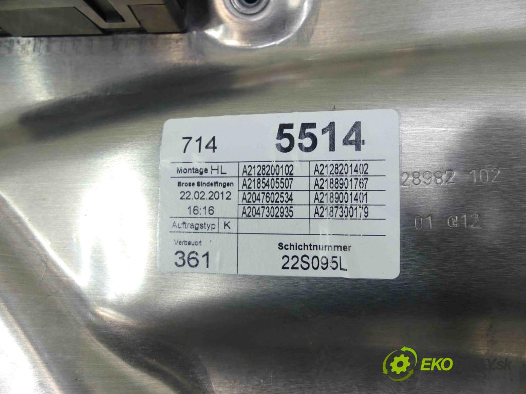Mercedes CLS II C218 2010-2018 4.7 V8 408KM automatic 300 kW 4663 cm3 4- mechanismus stahování zadní levý