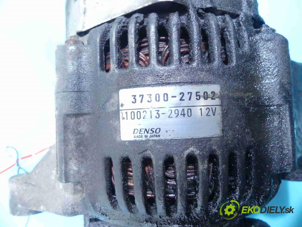 Hyundai Accent II 1999-2005 1.5 crdi 82 HP manual 60 kW 1493 cm3 3- Alternator 37300-27502 (Alternátory)