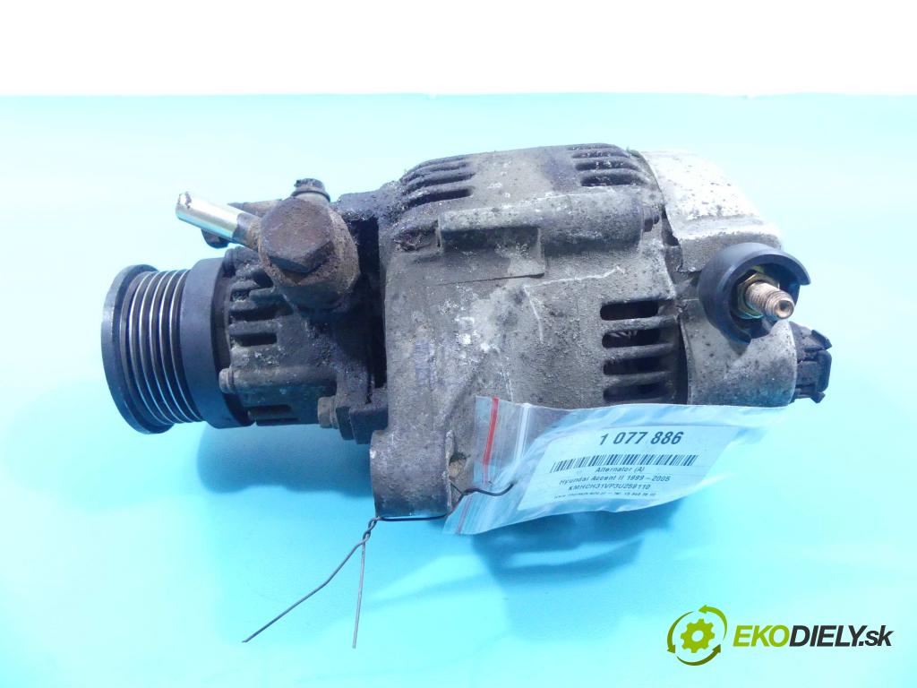 Hyundai Accent II 1999-2005 1.5 crdi 82 HP manual 60 kW 1493 cm3 3- Alternator 37300-27502 (Alternátory)