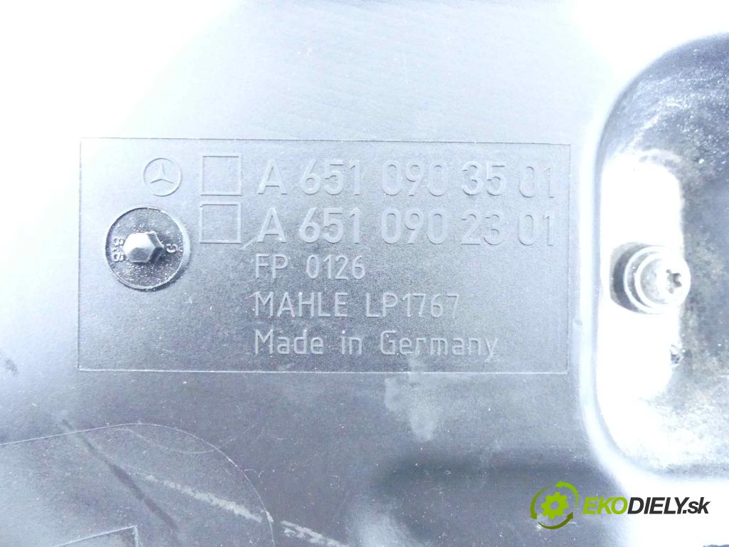 Mercedes E W212 2009-2016 2,2.0 cdi 204 hp manual 150 kW 2143 cm3 4- obal filtra vzduchu A6510903501 (Kryty filtrů)