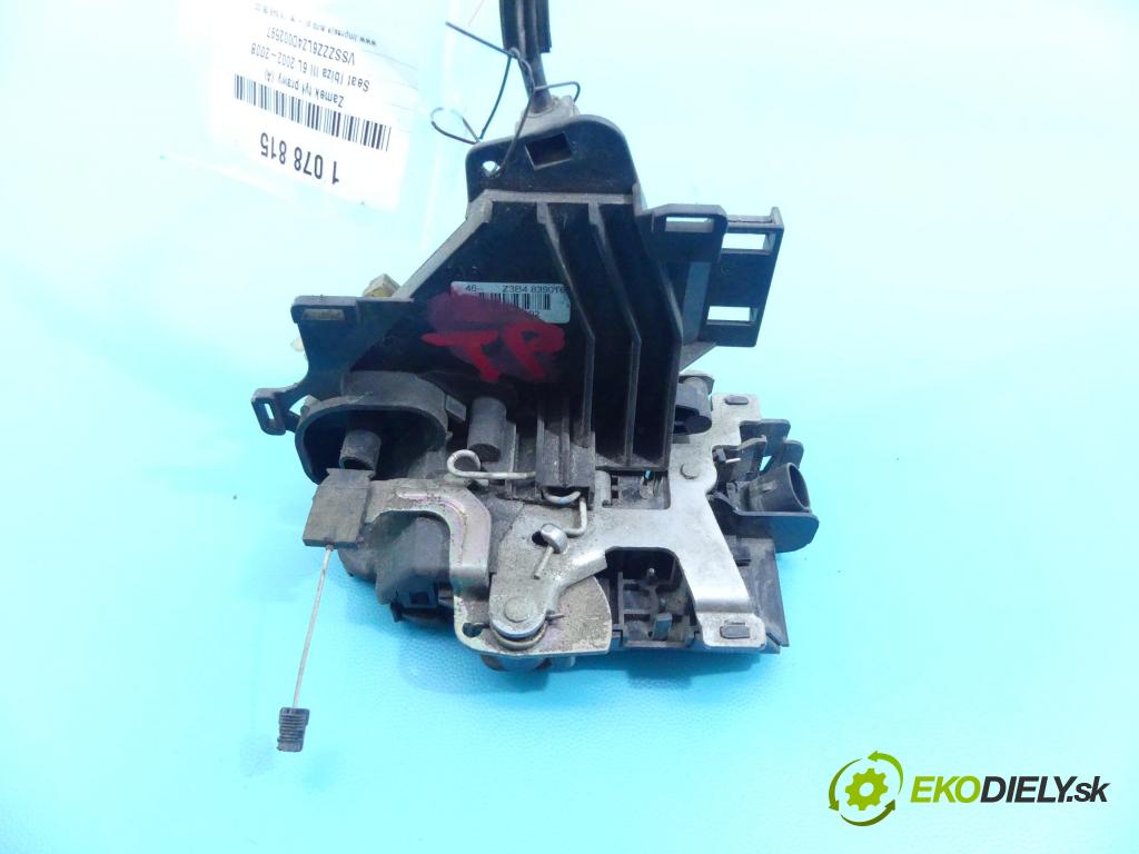 Seat Ibiza III 6L 2002-2008 1.4 16v 75 hp manual 55 kW 1390 cm3 5- zámek zadní pravý 3B4839016