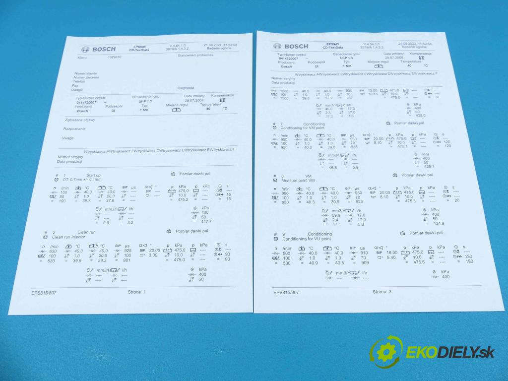 Vw Lupo 1.4 tdi 75 HP manual 55 kW 1422 cm3 3- vstrekovacie čerpadlo 0414720007 (Vstrekovače)