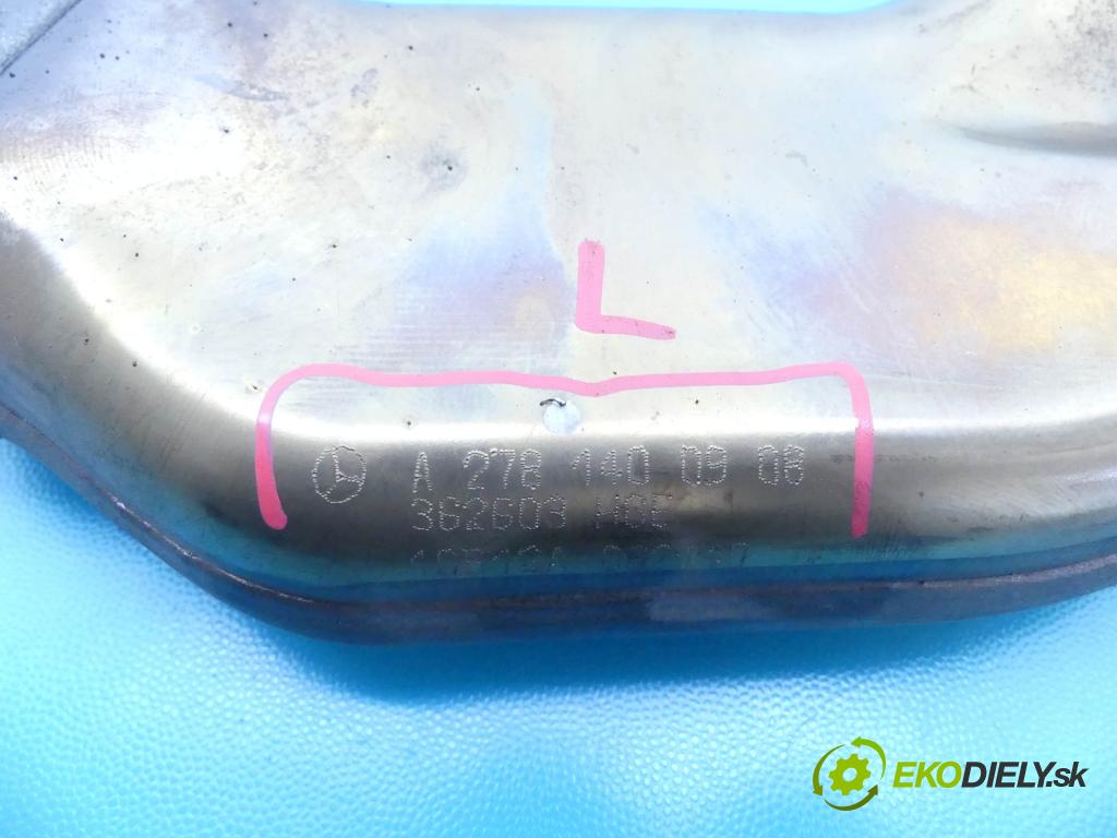 Mercedes CLS II C218 2010-2018 4.7 V8 408KM automatic 300 kW 4663 cm3 4- potrubí výfuk A2781400908 (Výfukové potrubí)