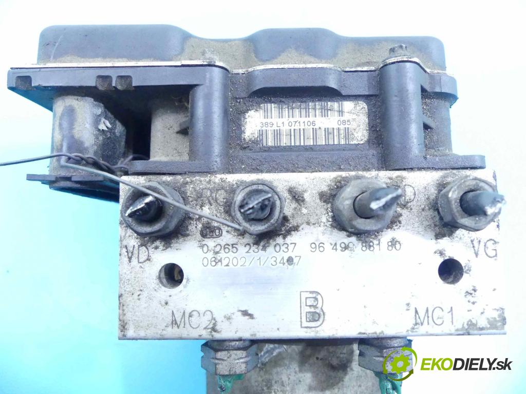 Peugeot 807 2002-2014 2.0 hdi 136 HP manual 100 kW 1997 cm3 5- čerpadlo abs 0265234037 (Pumpy ABS)