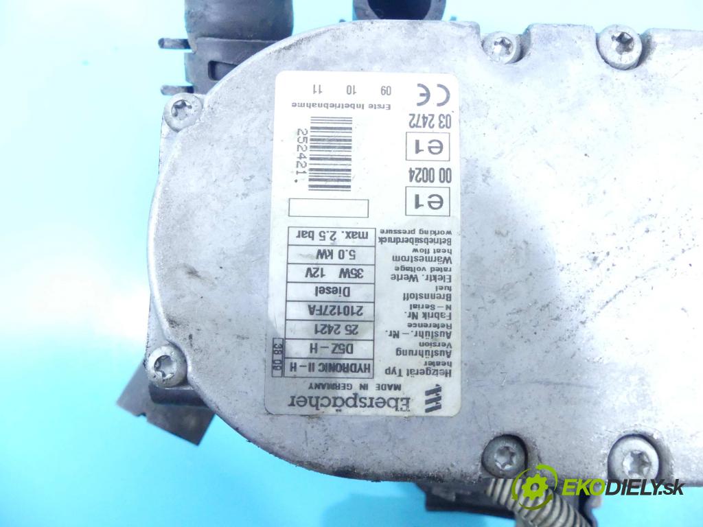 Toyota Verso 2009-2018 2.0 D4D 126 hp manual 93 kW 1998 cm3 5- Webasto 252421 (Webasto ohřívače)