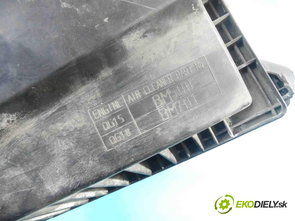 Nissan Almera N16 2000-2006 1.5 16V 98 hp manual 72 kW 1497 cm3 5- obal filtra vzduchu BM500 (Kryty filtrů)