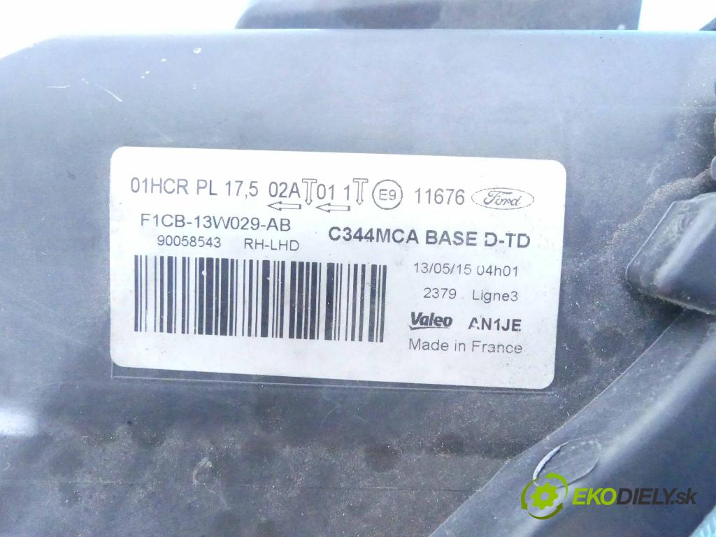 Ford C-max II 2010-2019 1.5 tdci 95 HP manual 70 kW 1499 cm3 5- Reflektor: pravý F1CB-13W029-AB (Pravé)