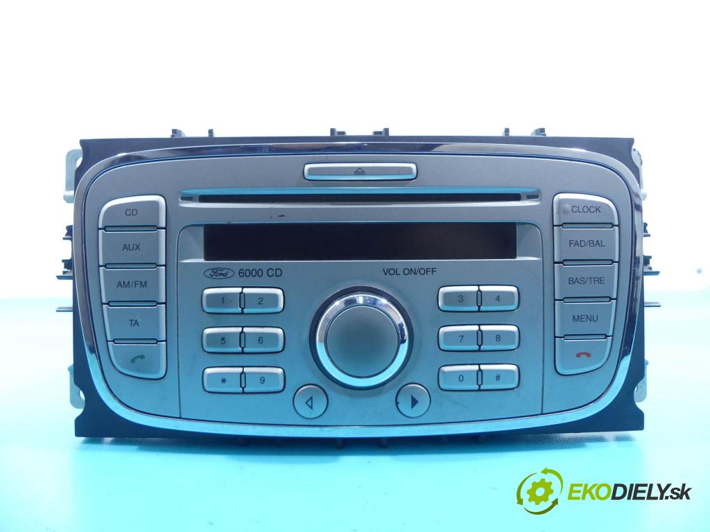 Ford Focus Mk2 2004-2011 1.6 tdci 90 HP manual 66 kW 1560 cm3 5- Radio továreň: 7S7T-18C815-BA