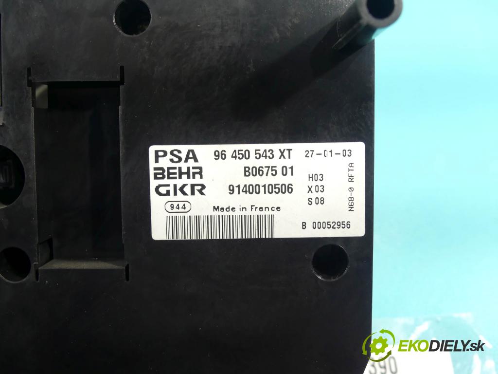 Citroen Xsara Picasso 1.8 16v 116 hp manual 85 kW 1761 cm3 5- palubní deska panel topení 96450543XT