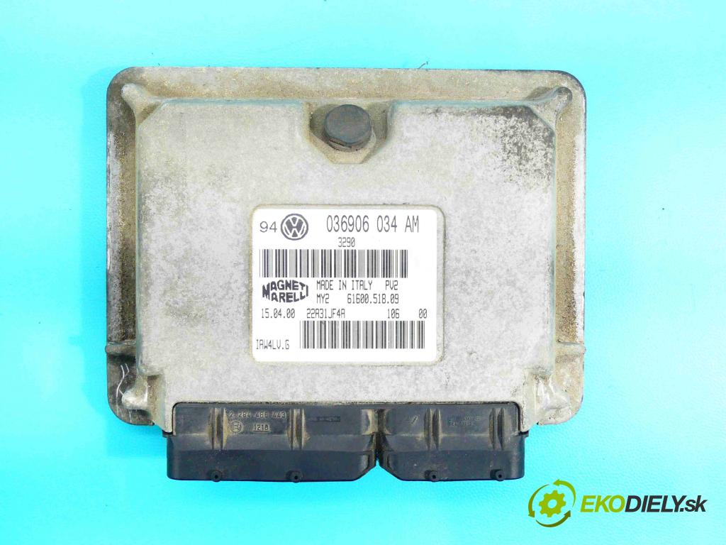 Vw Golf IV 1997-2003 1.6 16v 105 hp manual 77 kW 1598 cm3 5- jednotka řídící 036906034AM